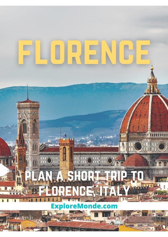 plan a trip to florence italy