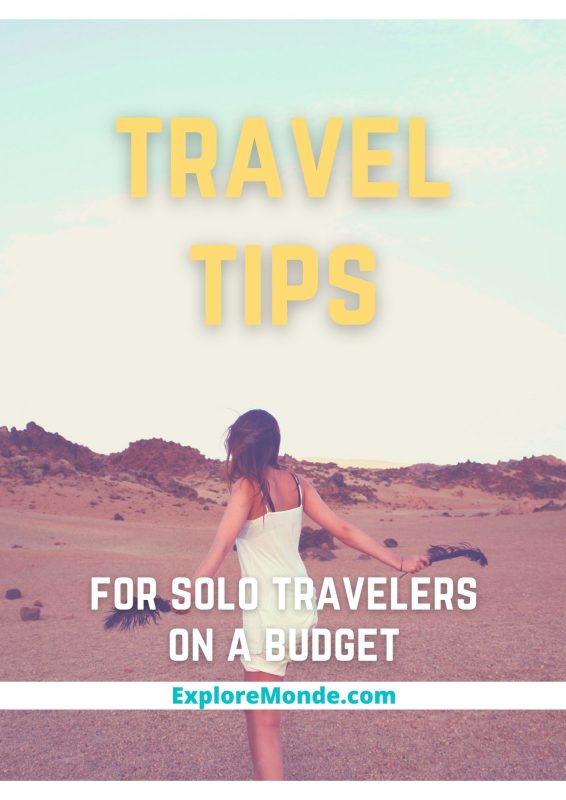 travel tips for solo travelers on a budget